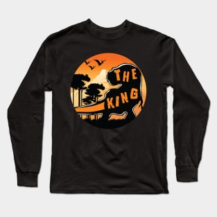 T-Rex Dinosaur The King Of The World Long Sleeve T-Shirt